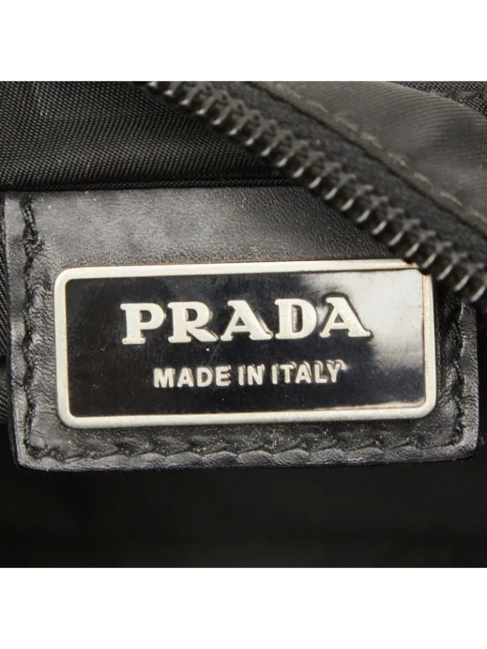Prada Crossbody Shoulder Bag Black Nylon Leather